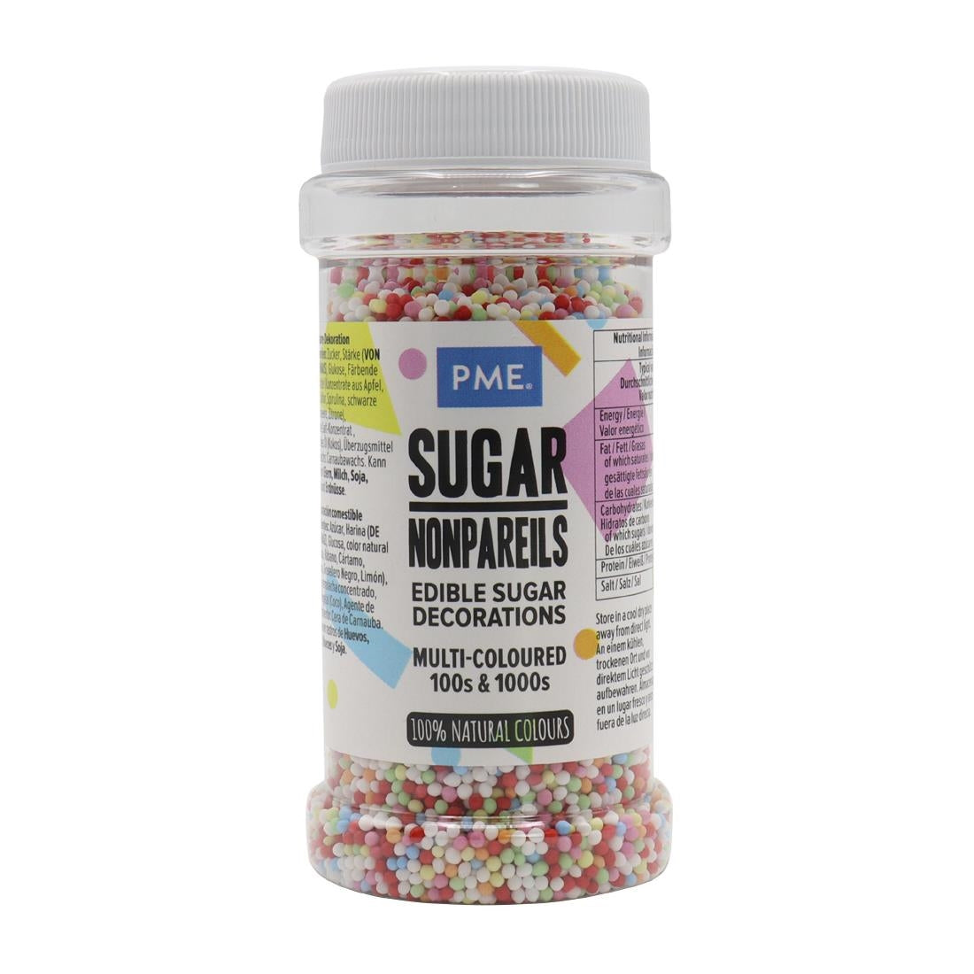 HU222 PME Multicoloured Nonpareils 100s & 1000s 80g