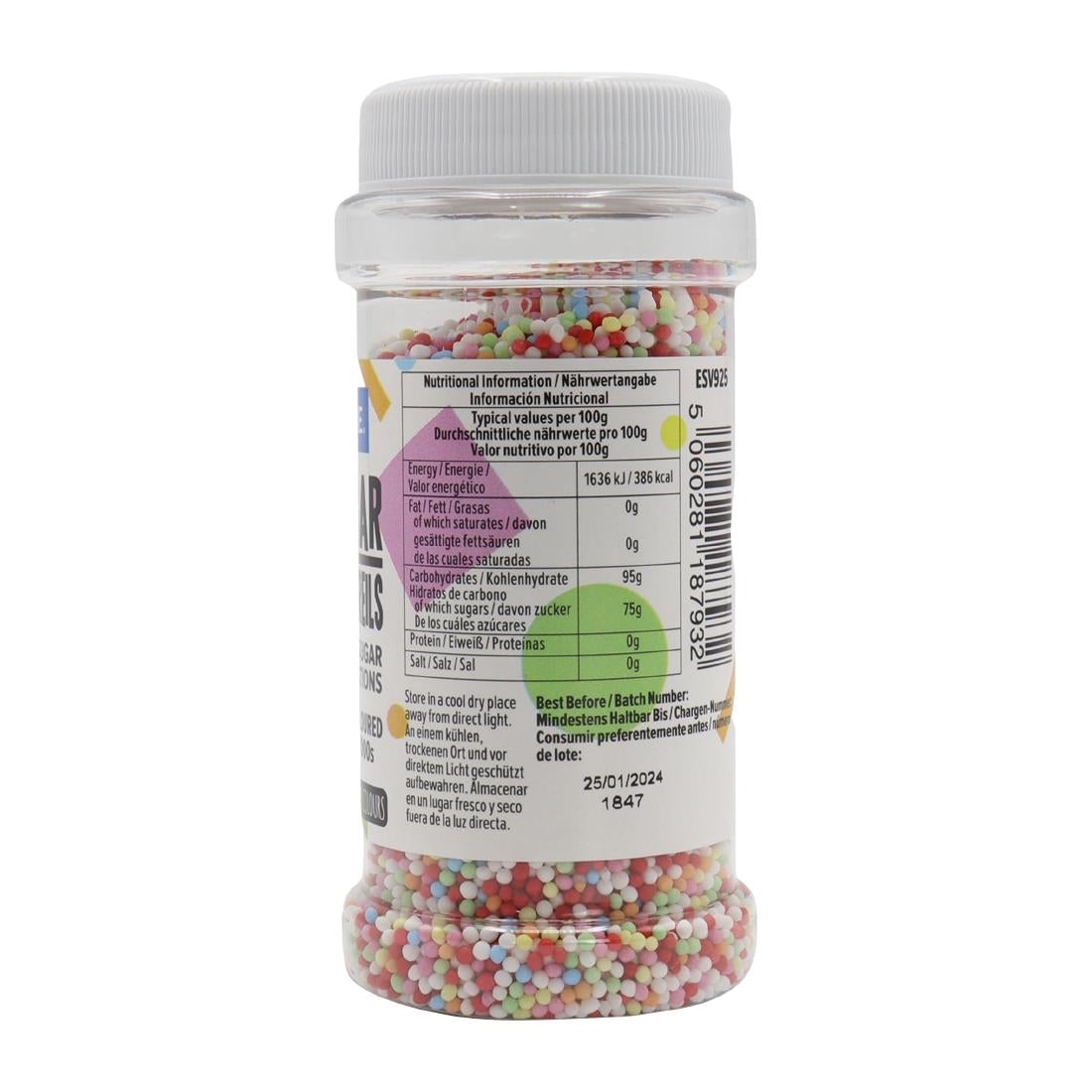 HU222 PME Multicoloured Nonpareils 100s & 1000s 80g