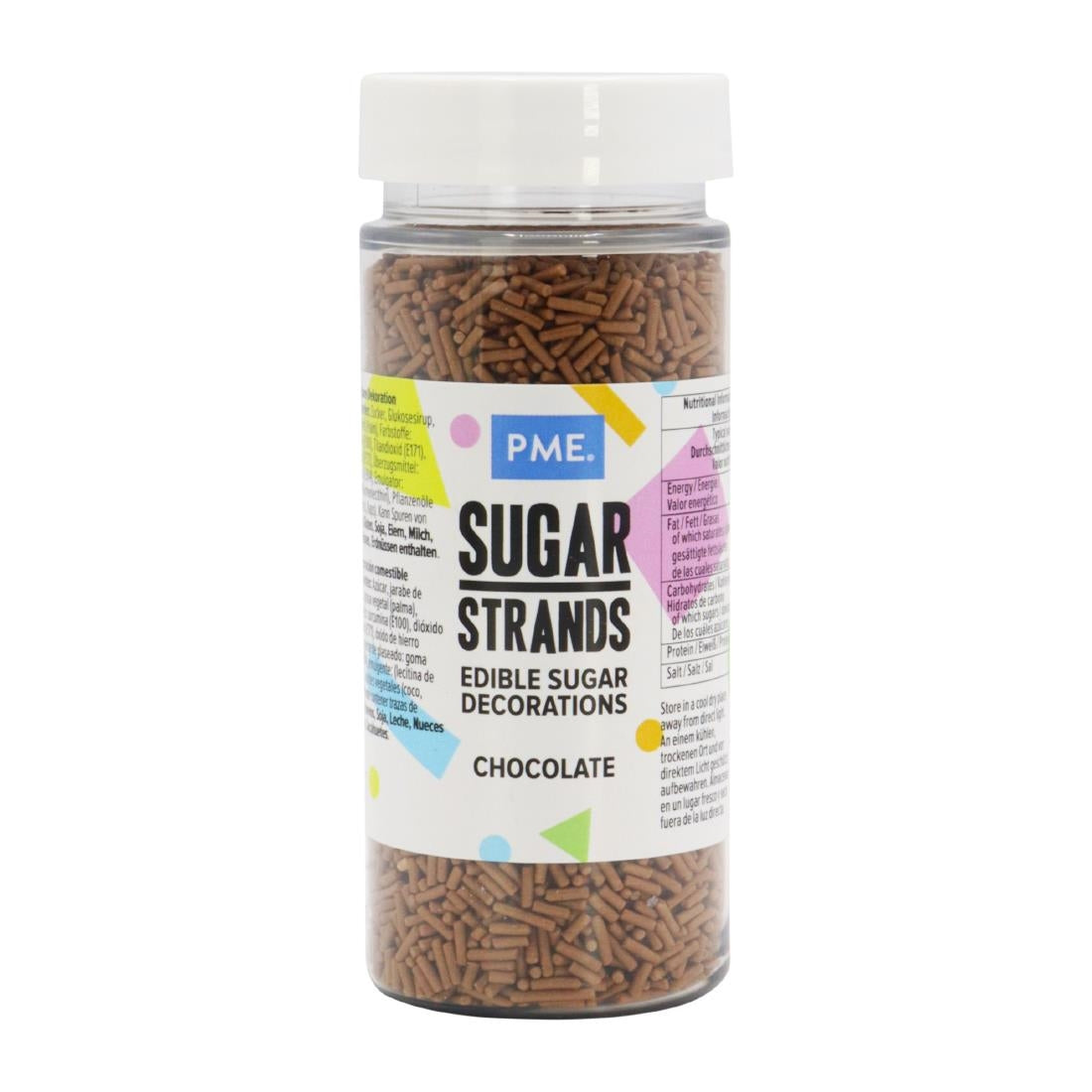 HU225 PME Chocolate Sugar Strands 80g