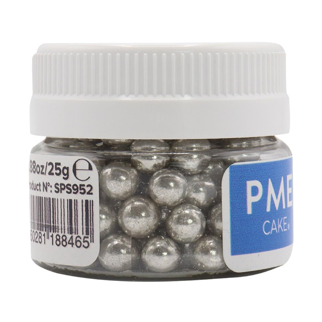 HU233 PME Silver Sugar Pearls 6mm