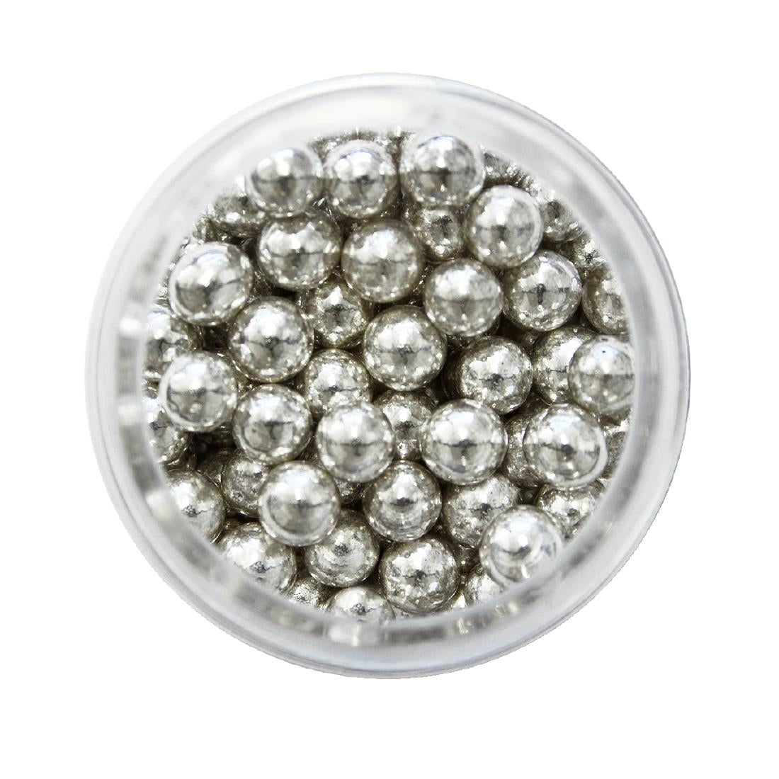 HU233 PME Silver Sugar Pearls 6mm