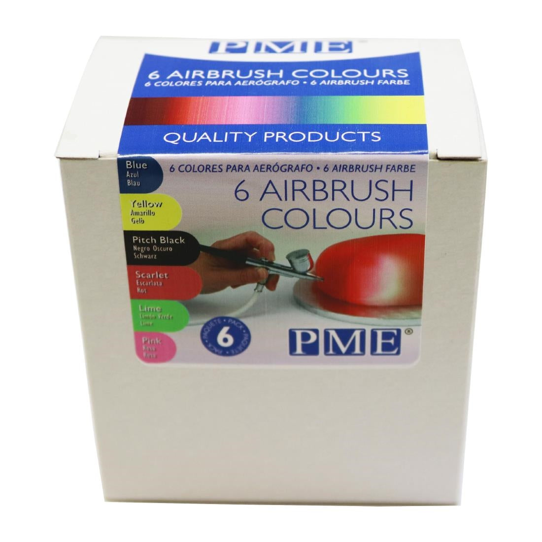 HU255 PME Airbrush Colours 25g (Pack of 6)