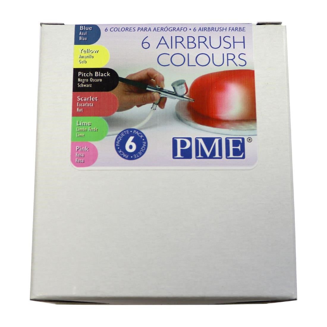 HU255 PME Airbrush Colours 25g (Pack of 6)