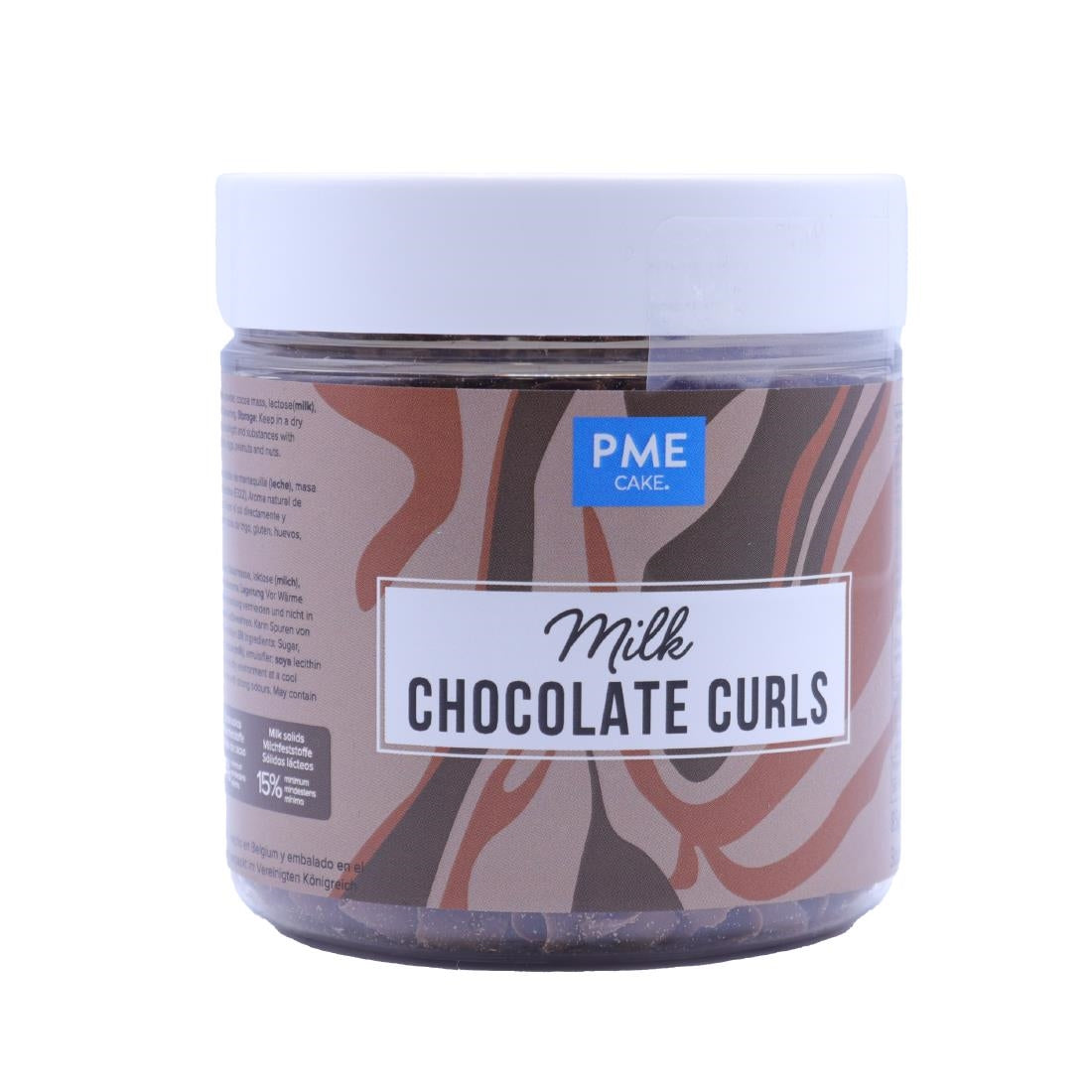 HU282 PME Chocolate Curls Milk Chocolate 85g