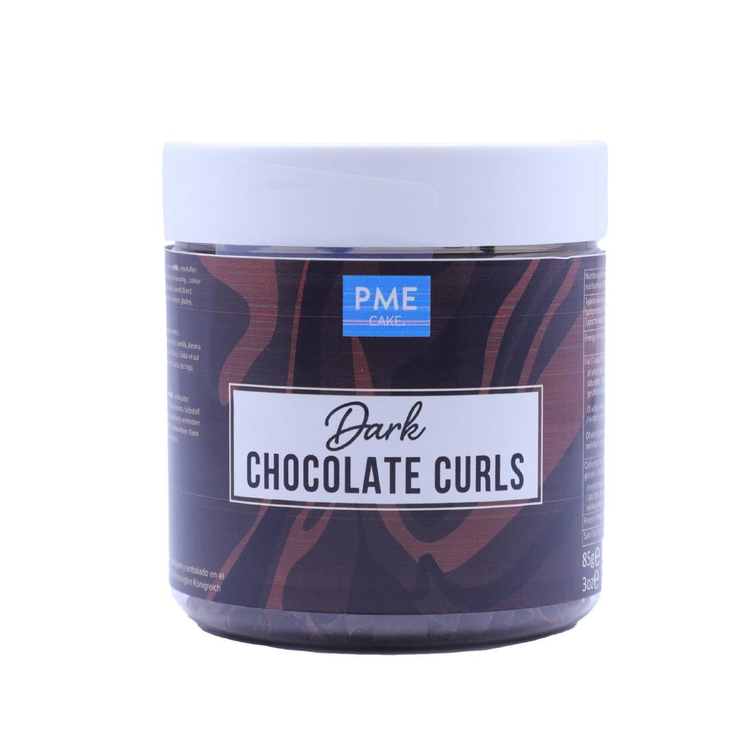 HU286 PME Chocolate Curls Dark Chocolate 85g