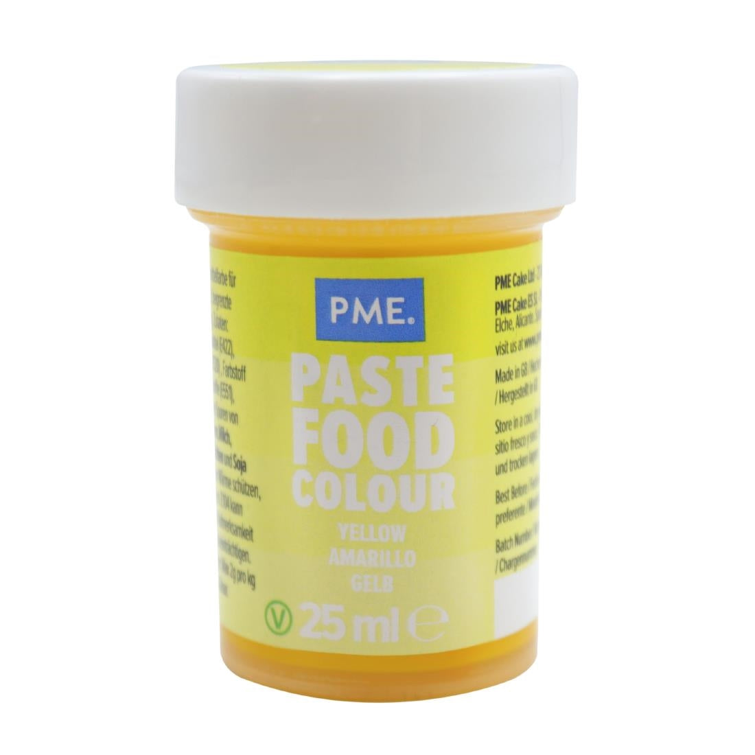 HU318 PME Concentrated Paste Food Colour - Sunny Yellow 25g