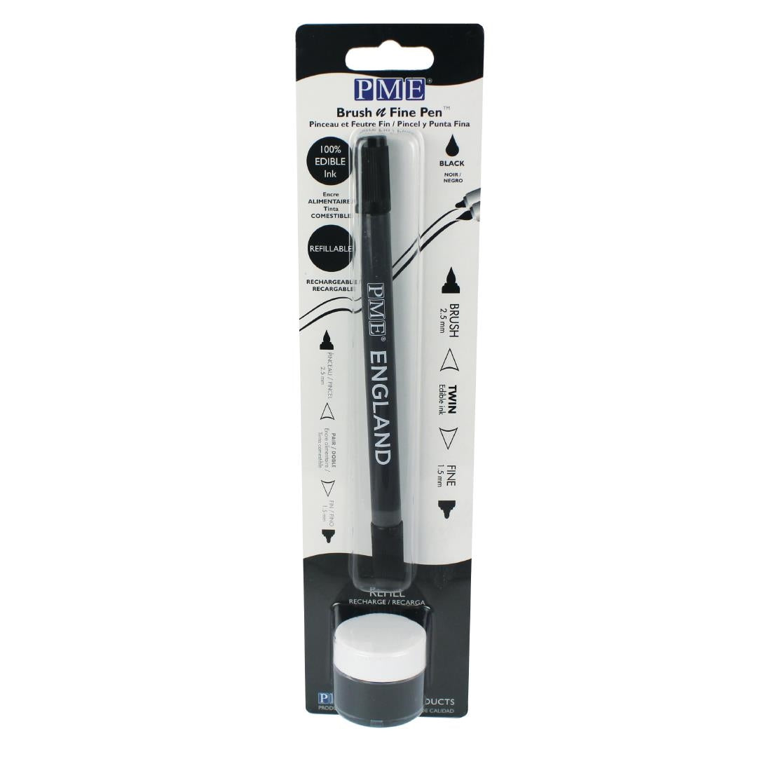 HU323 PME Brush & Fine Pen - Black