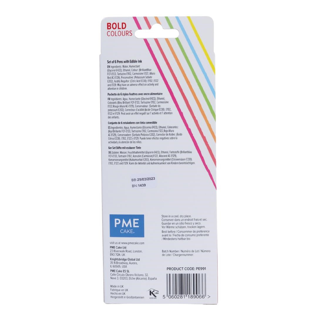 HU324 PME Brush & Fine Pen Set - Bold (Pack of 6)