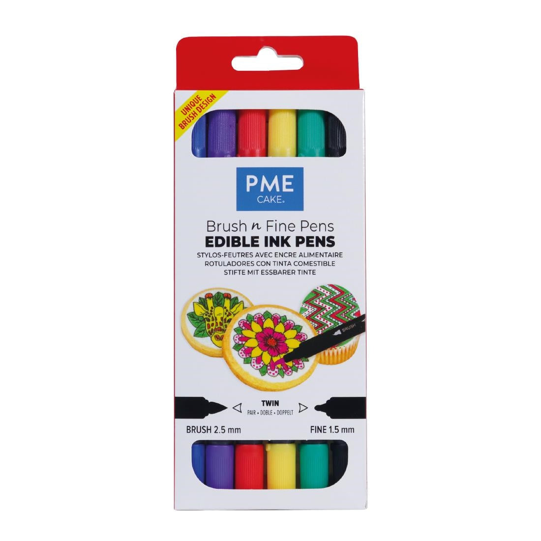 HU324 PME Brush & Fine Pen Set - Bold (Pack of 6)