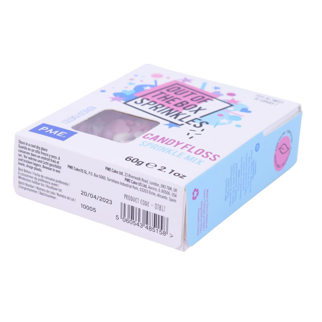 HU337 PME Out the Box Candy Floss Sprinkle Mix 60g