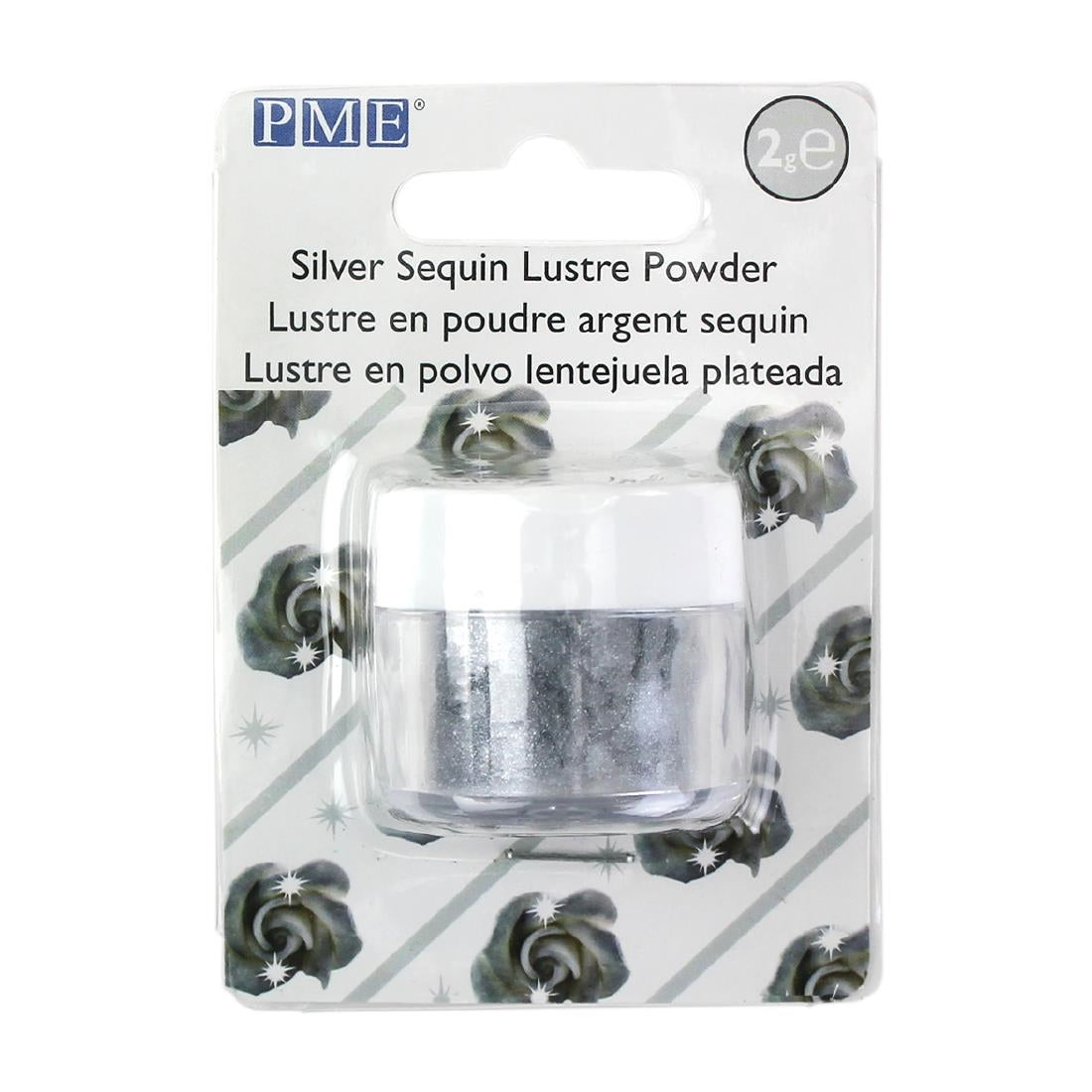 HU347 PME Lustre Colours Silver Sequin 2g