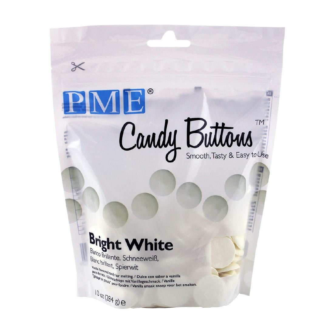 HU350 PME Candy Buttons Bright White 280g