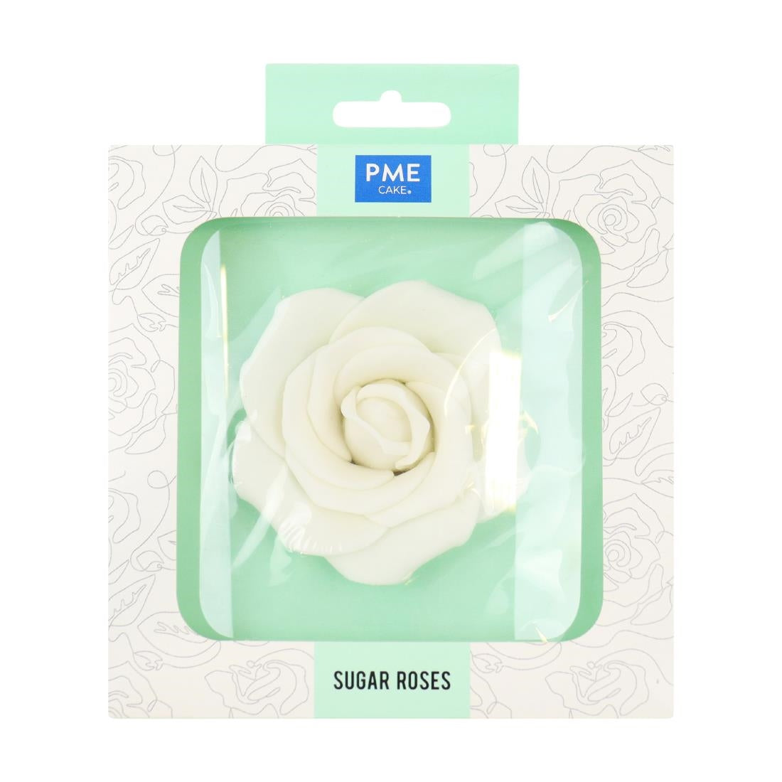 HU357 PME White Sugar Rose 90mm