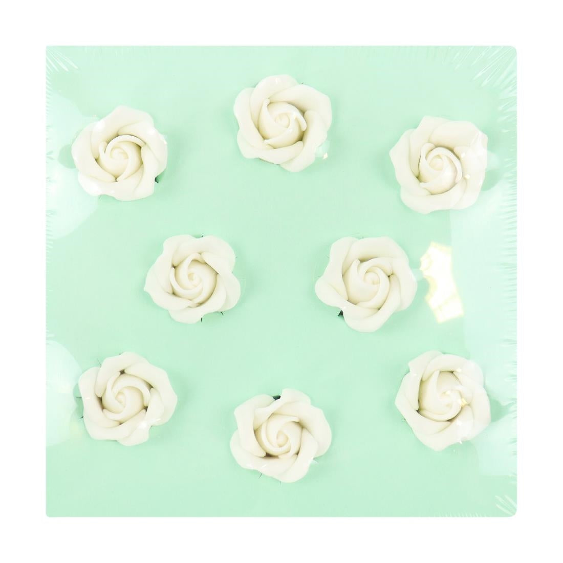 HU360 PME White Sugar Roses 32mm (Pack of 8)