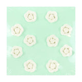 HU361 PME White Sugar Roses 25mm (Pack of 10)