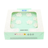 HU361 PME White Sugar Roses 25mm (Pack of 10)