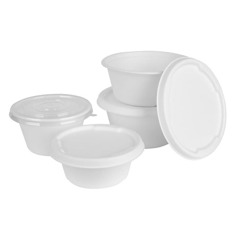 HW024 Fiesta Compostable Bagasse Bowl Base 900ml (Pack of 50)