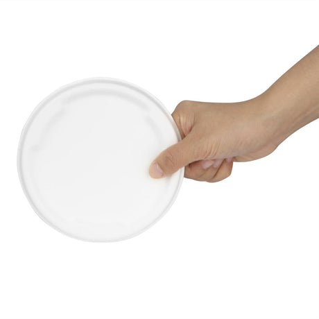 HW025 Fiesta Compostable Bagasse Lids for 400/500ml Bowl Bases (Pack of 50)