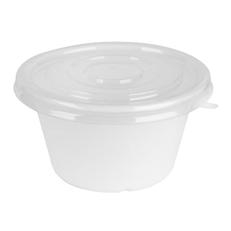 HW026 Fiesta Recyclable PET Lids for 400/500ml Bowl Bases (Pack of 50)