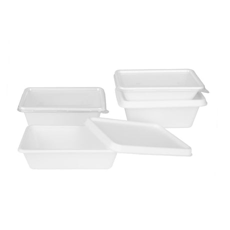 HW033 Fiesta Compostable Bagasse Food Container Bases 500ml (Pack of 100)