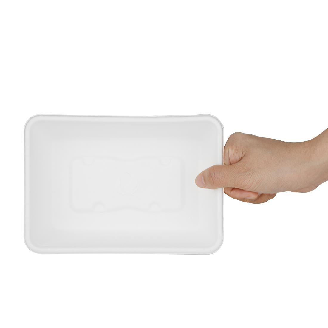 HW034 Fiesta Compostable Bagasse Food Container Bases 650ml (Pack of 100)