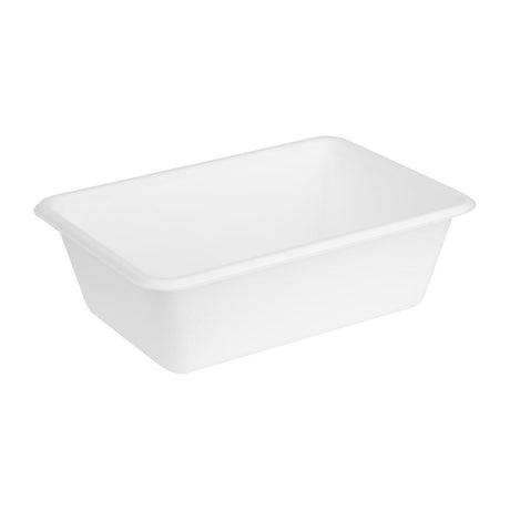 HW035 Fiesta Compostable Bagasse Food Container Bases 800ml (Pack of 100)