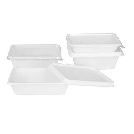 HW035 Fiesta Compostable Bagasse Food Container Bases 800ml (Pack of 100)