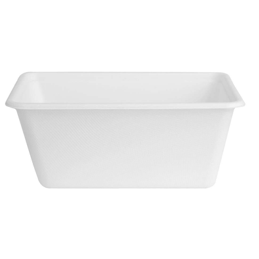 HW036 Fiesta Compostable Bagasse Food Container Bases 1000ml (Pack of 100)