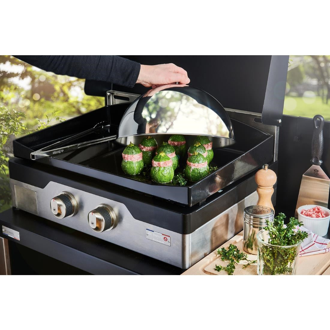 HW045 De Buyer Stainless Steel Cooking Dome 300mm