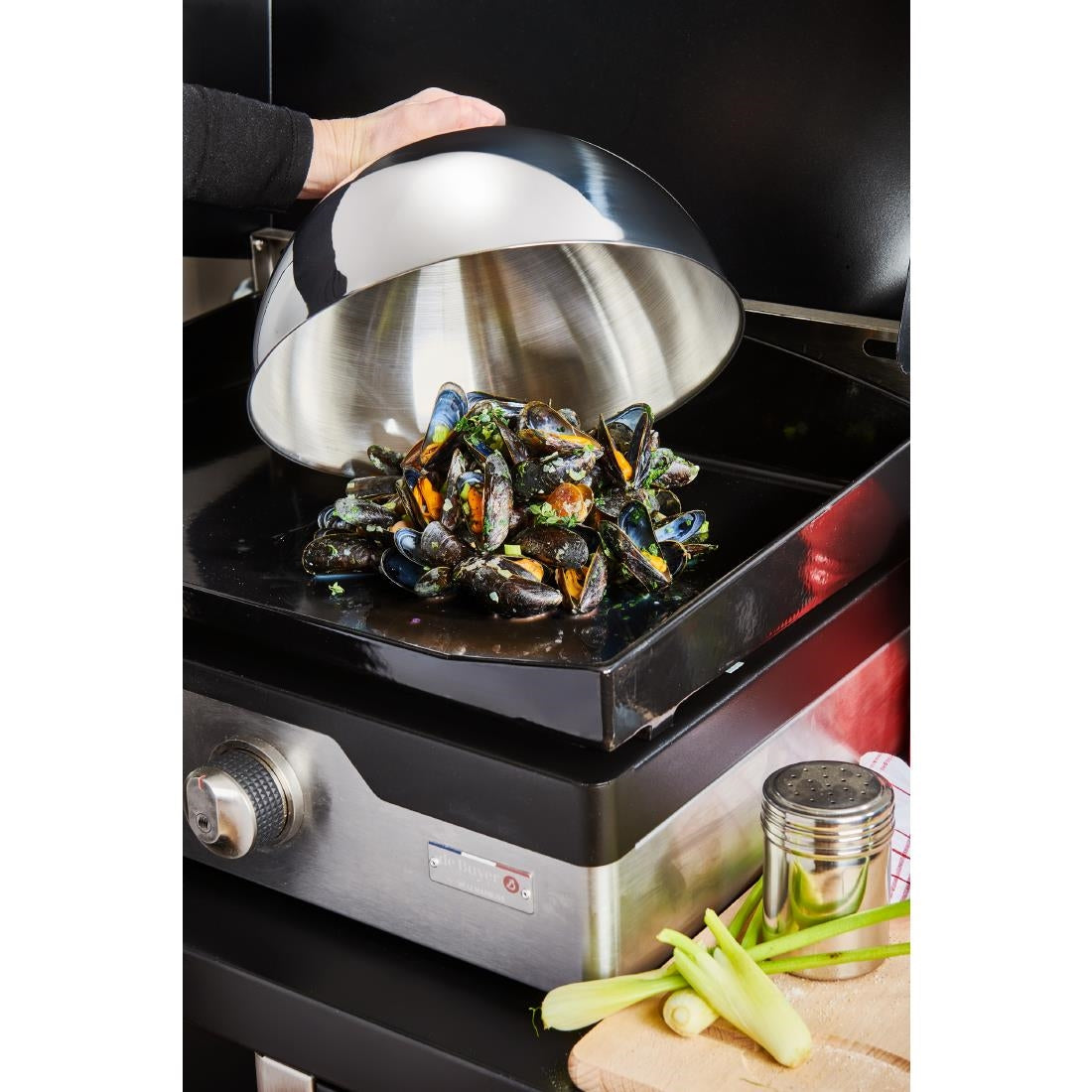 HW045 De Buyer Stainless Steel Cooking Dome 300mm