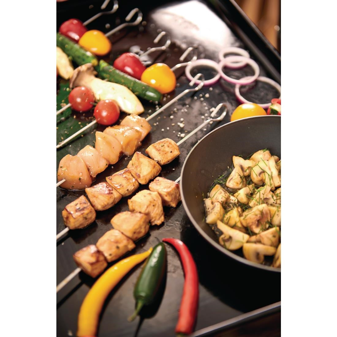 HW046 De Buyer Stainless Steel Skewers 250mm (Pack of 10)