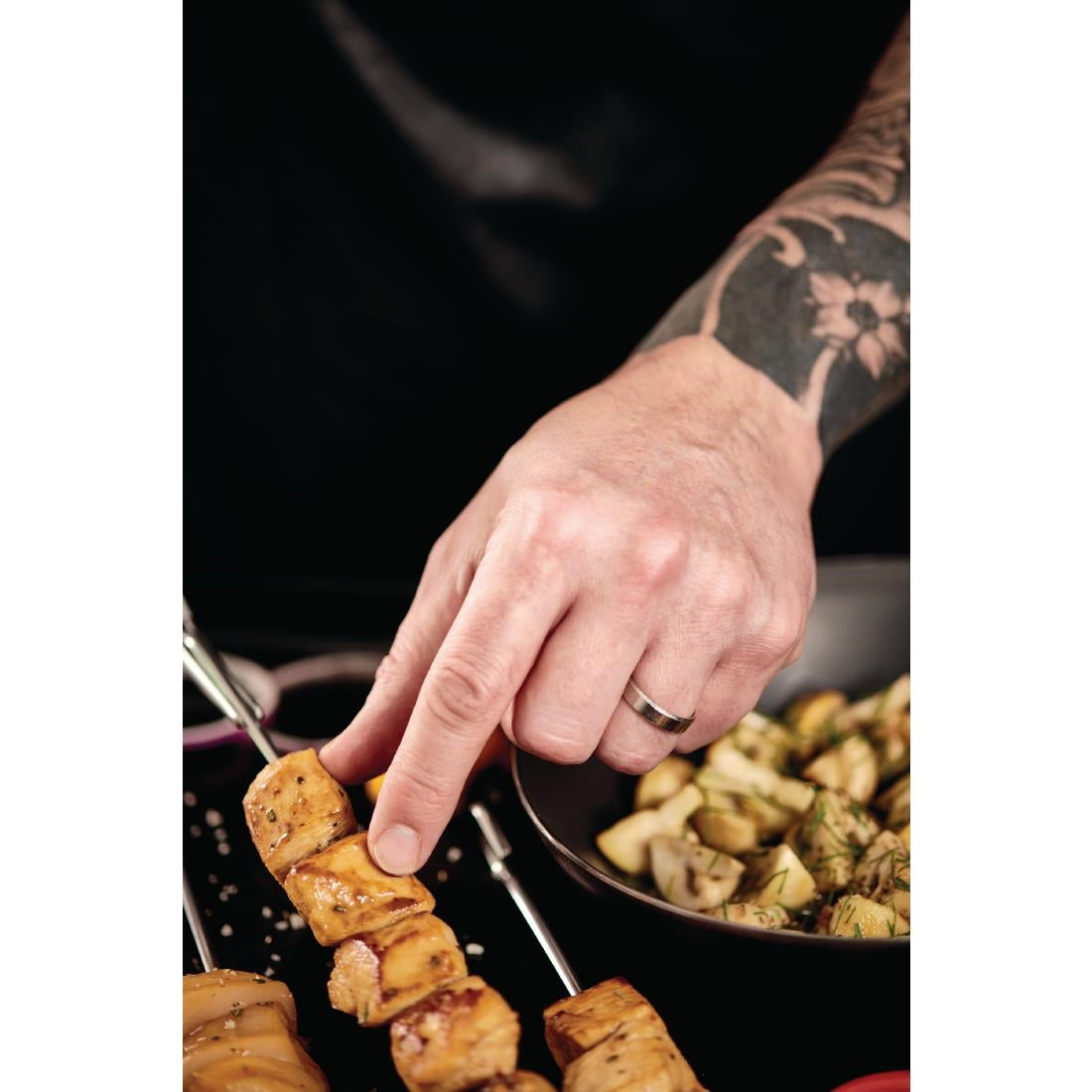 HW046 De Buyer Stainless Steel Skewers 250mm (Pack of 10)