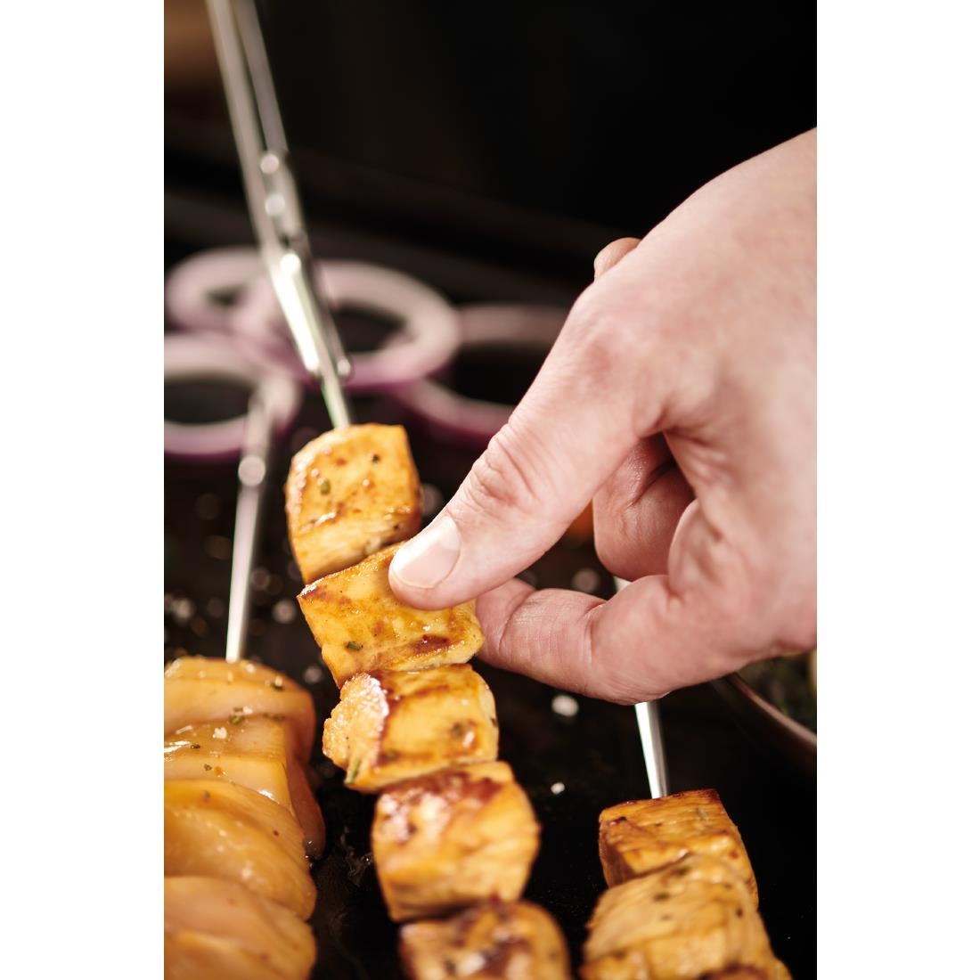 HW046 De Buyer Stainless Steel Skewers 250mm (Pack of 10)