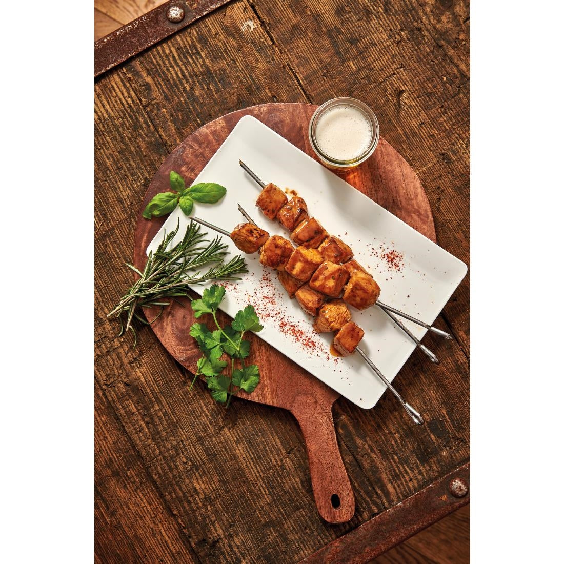 HW046 De Buyer Stainless Steel Skewers 250mm (Pack of 10)