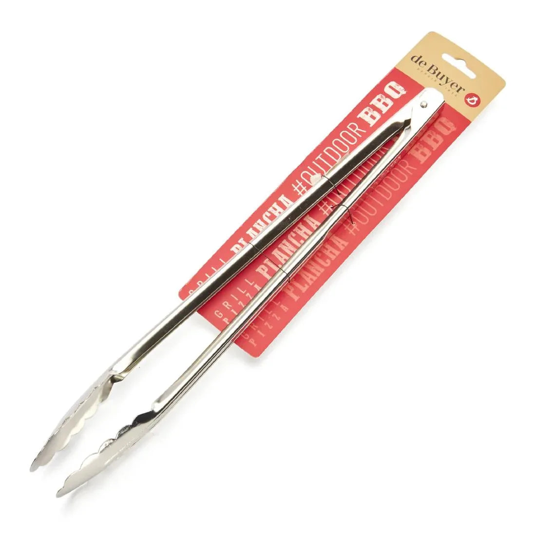HW058 De Buyer Stainless Steel Utility Tongs 400mm