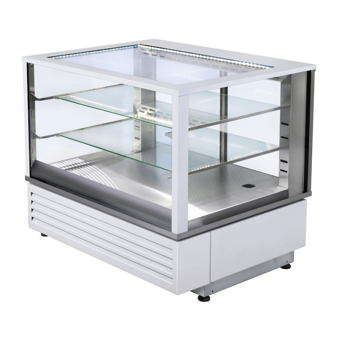 HW169 Roller Grill Heated Display Cabinet White HD800
