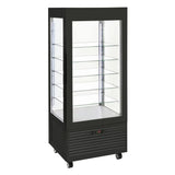 HW175 Roller Grill Bi-Temperature Display Cabinet Black RDB800 - JD Catering Equipments Ltd