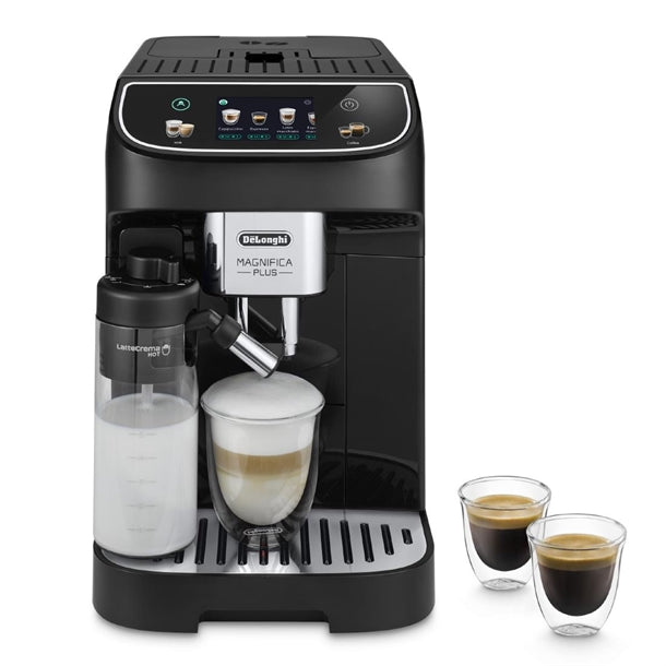 HW186 De'Longhi Magnifica Plus Bean to Cup Coffee Machine, ECAM320.60.B - Black