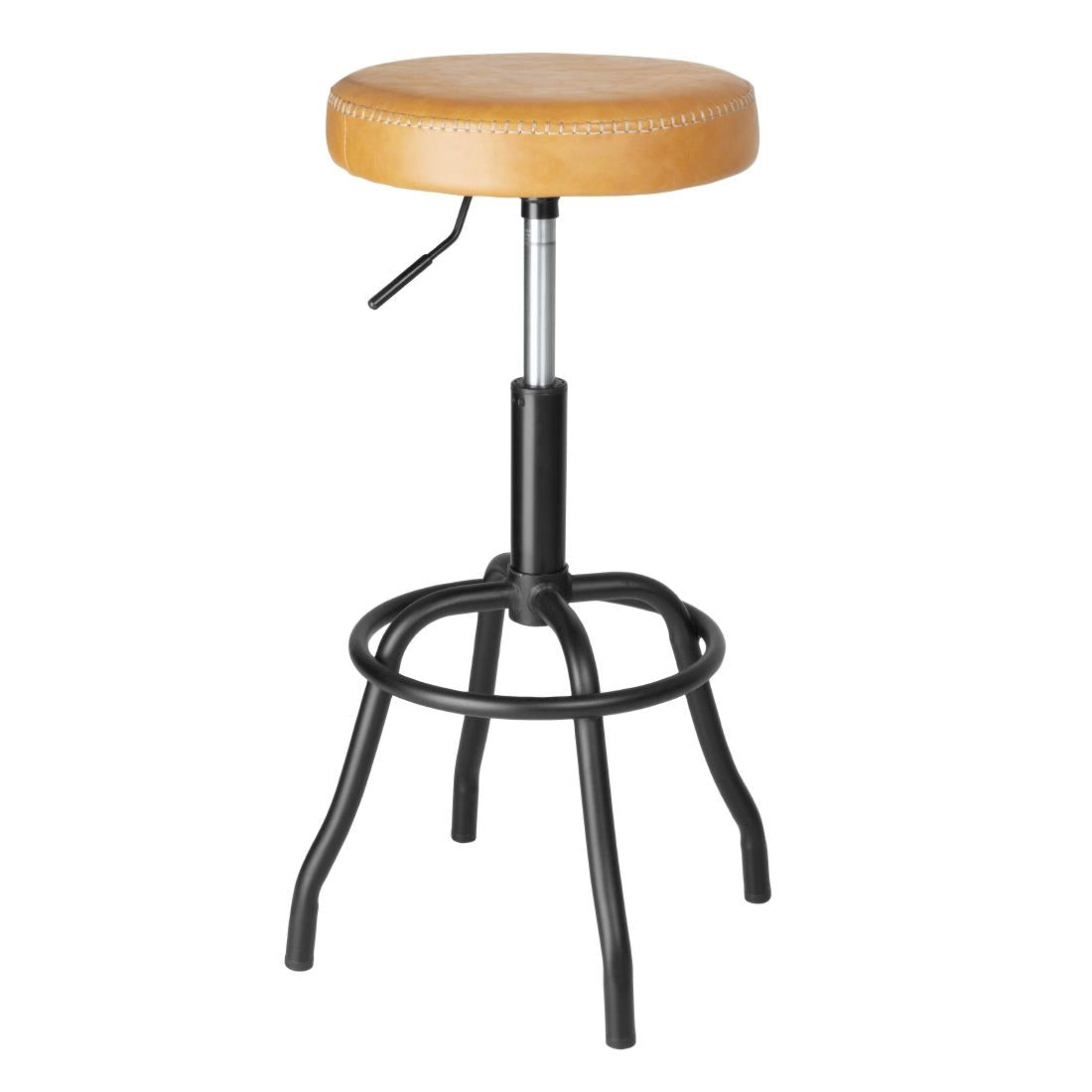 HW290 Bolero Brooklyn PU High Bar Stool - Caramel