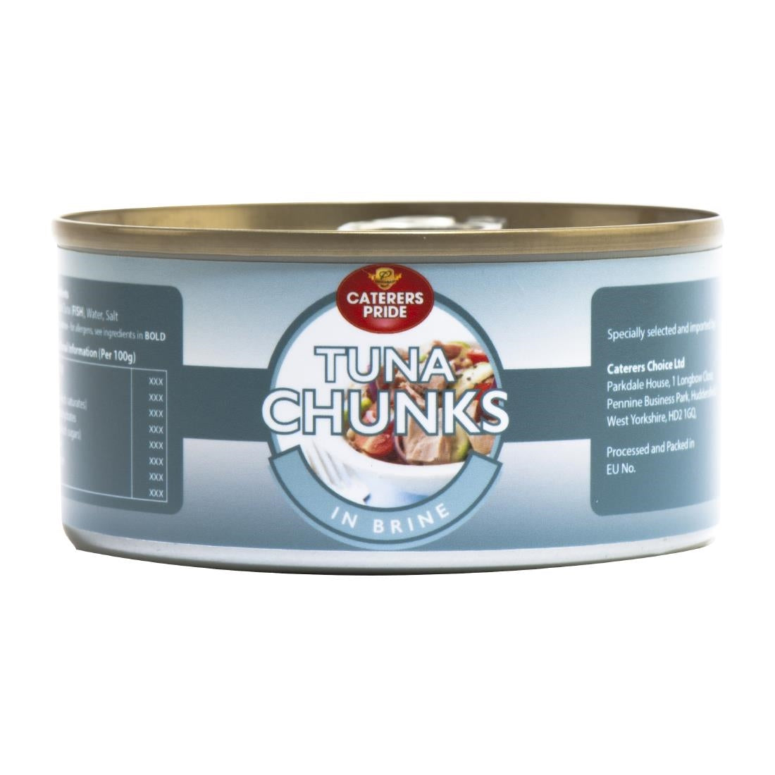 HW301 Caterers Pride Tuna Chunks in Brine 185g (Pack of 12)