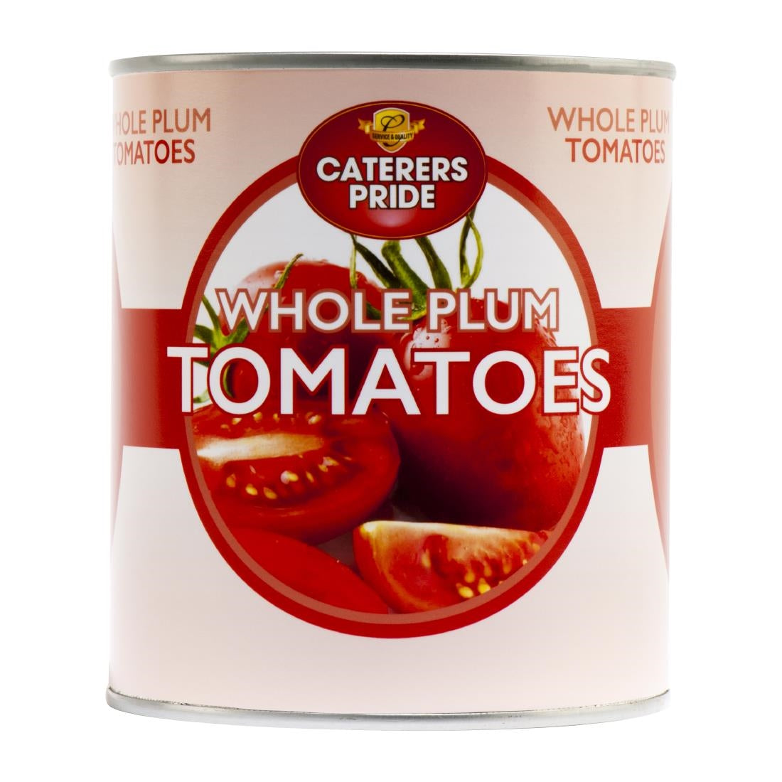 HW323 Caterers Pride Whole Plum Tomatoes 800g (Pack of 6)