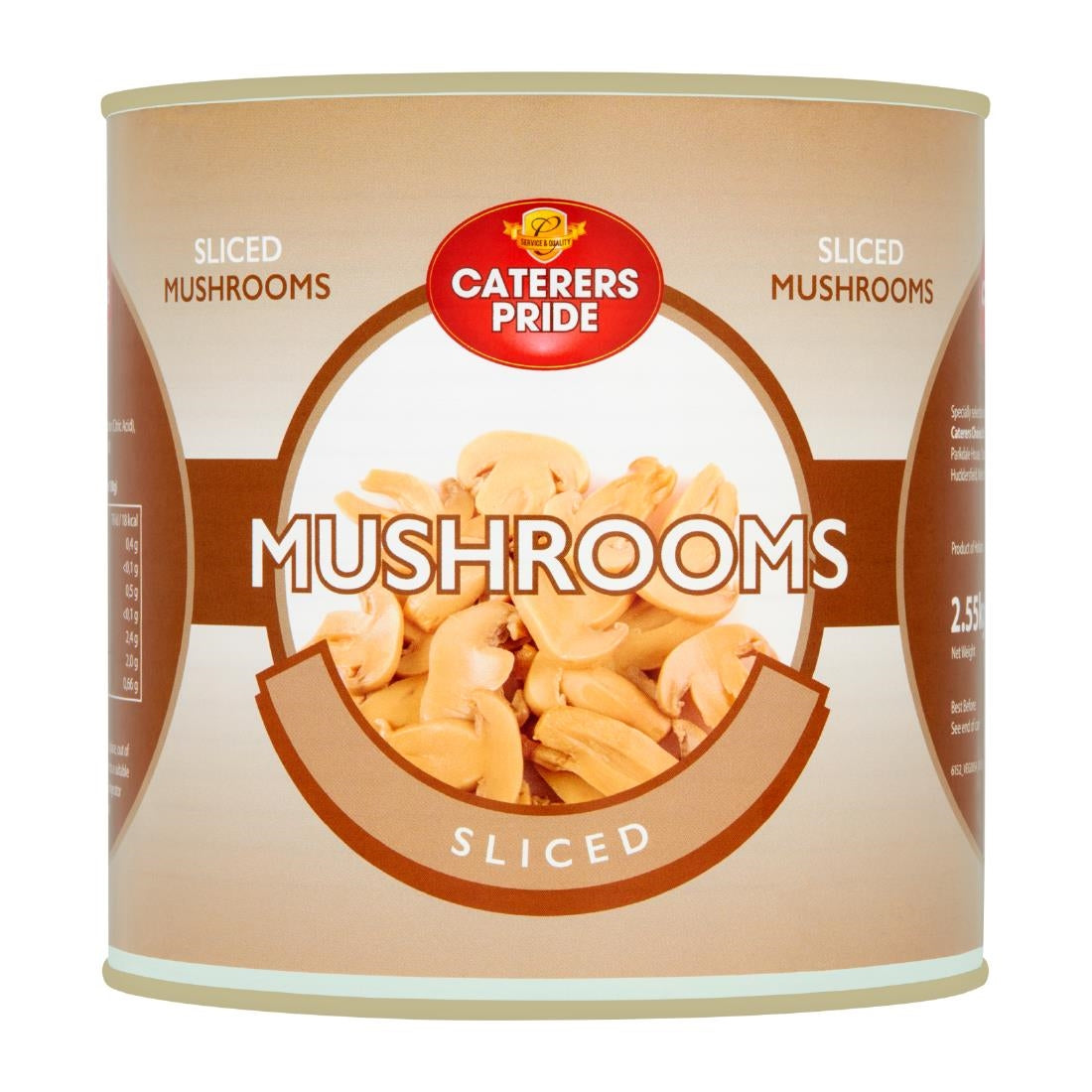 HW328 Caterers Pride Sliced Mushrooms 2.55kg