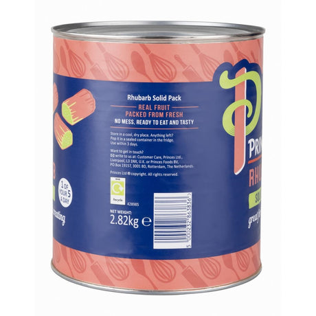 HW349 - Princes Solid Pack Rhubarb 2.82kg