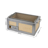 HW413 Kasai Little Konro Grill with Stainless Steel Frame SVT-16025