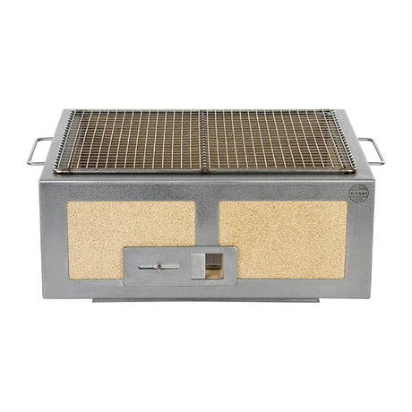 HW414 Kasai Medium Wide Konro Grill with Stainless Steel Frame SVT-16026