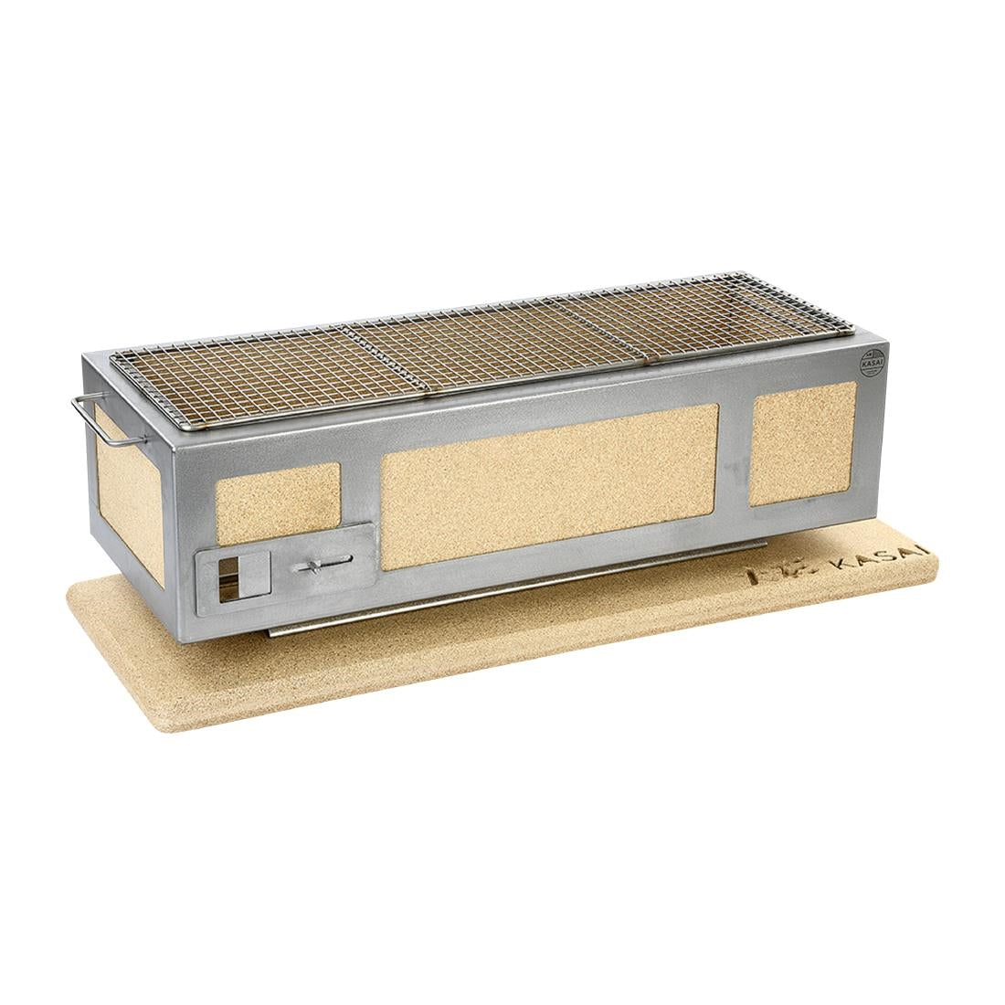 HW416 Kasai Long Konro Grill with Stainless Steel Frame SVT-16062