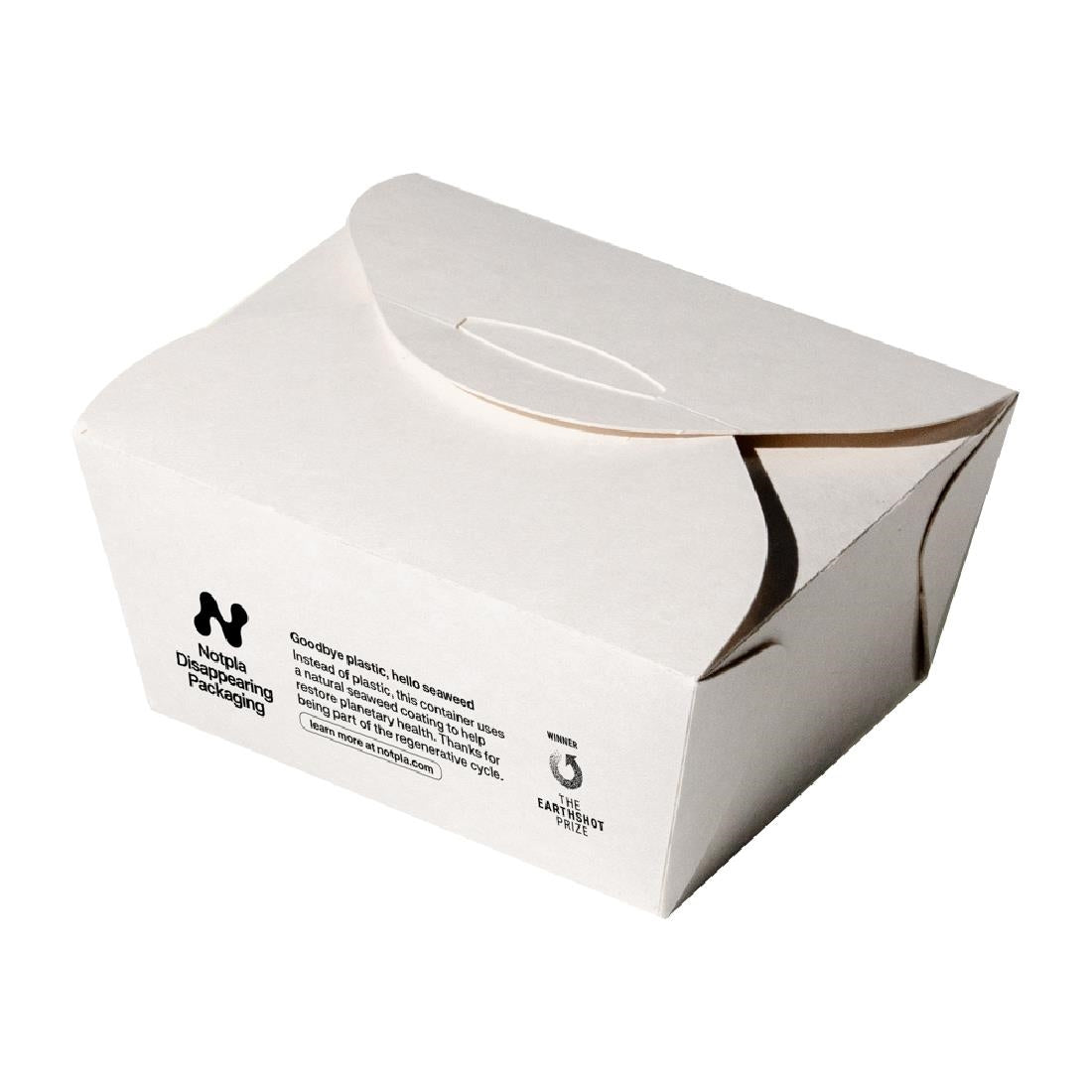 HW501 Notpla Small Takeaway Boxes White 800ml (Pack of 500)