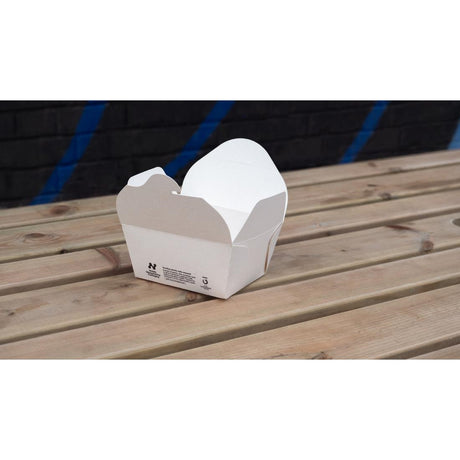 HW501 Notpla Small Takeaway Boxes White 800ml (Pack of 500)