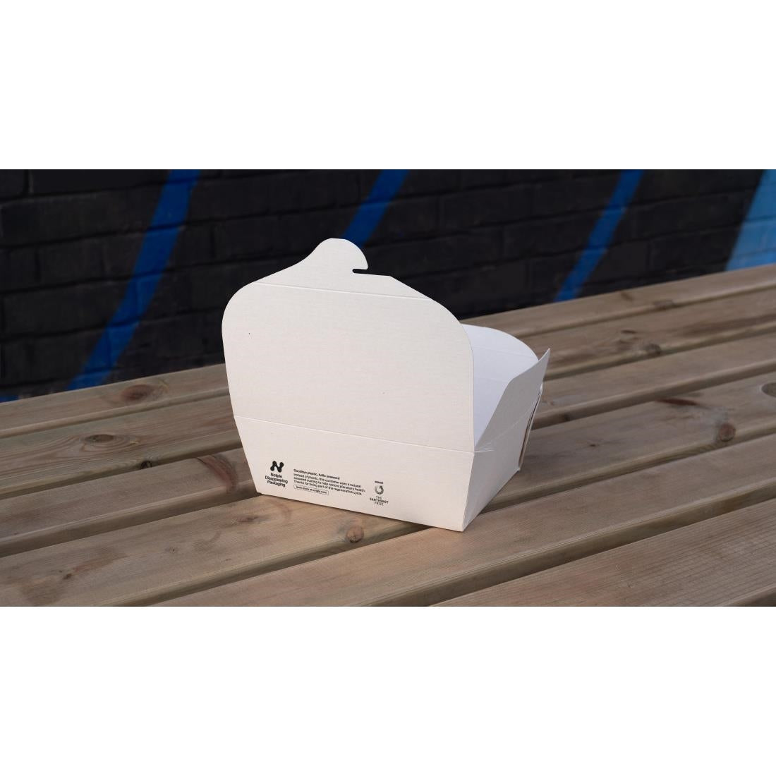 HW502 Notpla Medium Takeaway Boxes 1200ml - White (Pack of 250)