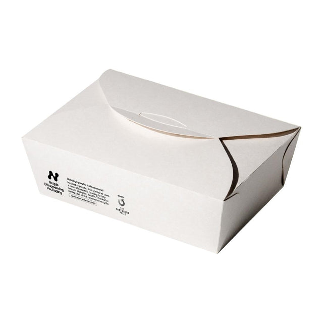 HW503 Notpla Large Takeaway Boxes 1750ml - White (Pack of 220)